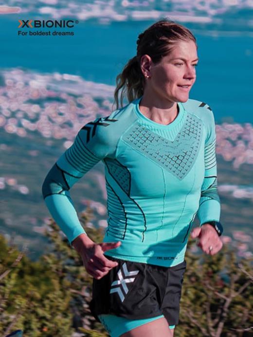 XBIONIC倍能竞速女士圆领长袖上衣专业训练越野高强度赛事体能服 商品图0