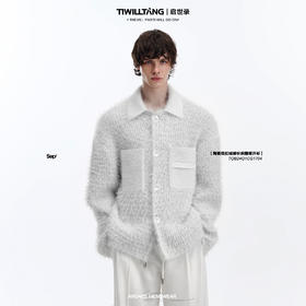 TIWILLTANG启世录“弥山亘野”针织翻领开衫