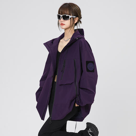 【墙裂推荐！ 户外机能冲锋衣】春秋潮牌登山休闲美式夹克，男女情侣连帽外套，高领防风防水抗皱连帽，百搭款夹克冲锋衣L 商品图0