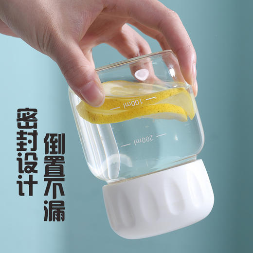 【敲高颜值！迷你玻璃胖胖杯】耐高温牛奶杯便携ins迷你玻璃水杯摇摇杯咖啡杯礼品，自带刻度 小巧便捷。ry 商品图2