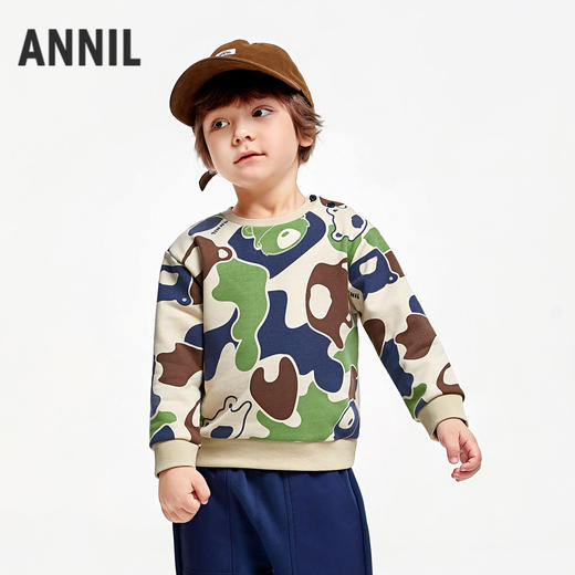 男童炫酷舒弹卫衣安奈儿童装实体店同款XB431716 商品图0