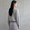 玳莎亮片灰色圆领毛针织衫女2024秋季新款显瘦柔软套头长袖毛衣  EC33302 商品缩略图3