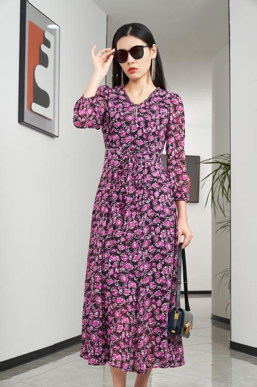 魏紫色连衣裙HJ3S67 商品图2