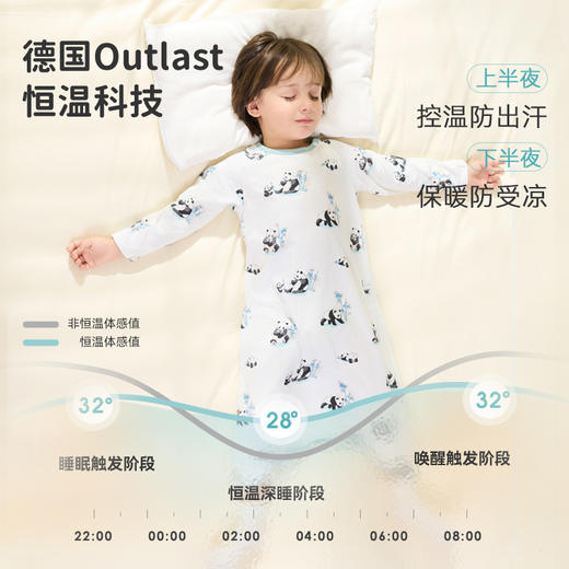 i-babyt针织印花长袖抑菌恒温睡袍 商品图3