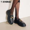 EVERAU复古经典楦型新品厚底乐福柔软牛皮乐福舒适好穿单鞋EA7032 商品缩略图7