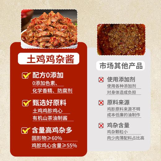 【杨博士自营鸡胗酱】土鸡鸡杂酱 餐餐就酱吃 下饭不用愁 净含量188g 商品图2