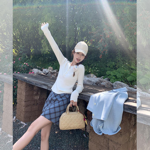 <曾小咸推荐>新品最最最后一波现货！卖完下架不再补！微信粉丝打折价！复古格子长短款半身裙 短裙日常129.99 立减60 秒杀69.99！！长裙日常169.99 立减80 秒杀89.99！！ 商品图3