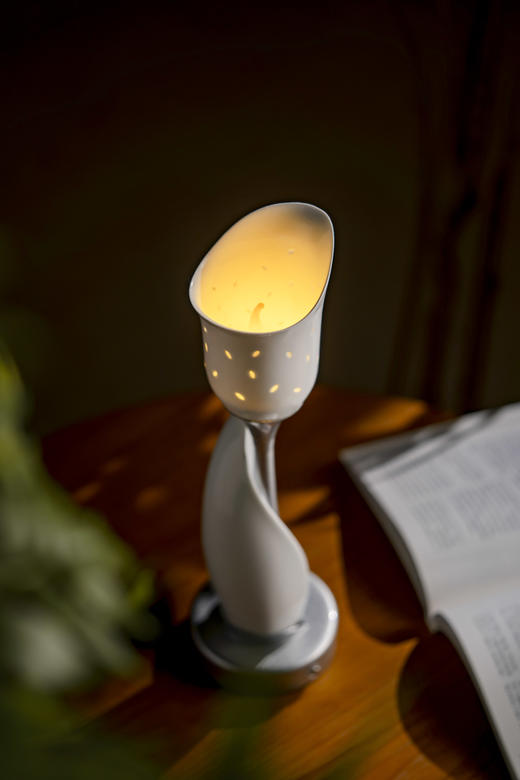 富玉陶瓷 · 景德镇玲珑瓷 花苞灯氛围卧室床头台灯温馨装饰生日礼物 商品图7