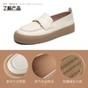 ZHR厚底乐福鞋2024新款软底白色小皮鞋女士一脚蹬单鞋休闲小白鞋 商品缩略图2