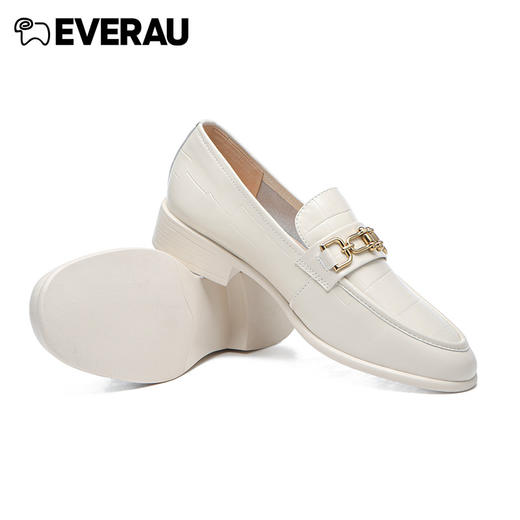 EVERAU精美别致五金扣饰点缀鞋面新款春夏乐福经典女鞋EA7023 商品图8