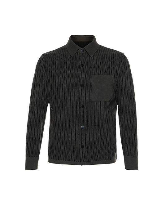 callisto乐行系列绿色羊毛混纺夹克 商品图0