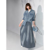 COCOBELLA复古水洗渐变长袖牛仔衬衫女宽松休闲内搭上衣DN60 商品缩略图2