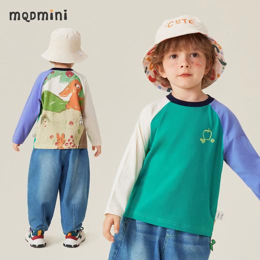 【80-140】【MQDmini】男童春秋t恤长袖撞色AB袖 商品图2