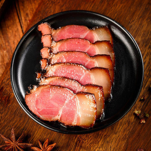 【832专区】荆选土家腊货烟熏猪后腿肉500g 商品图2