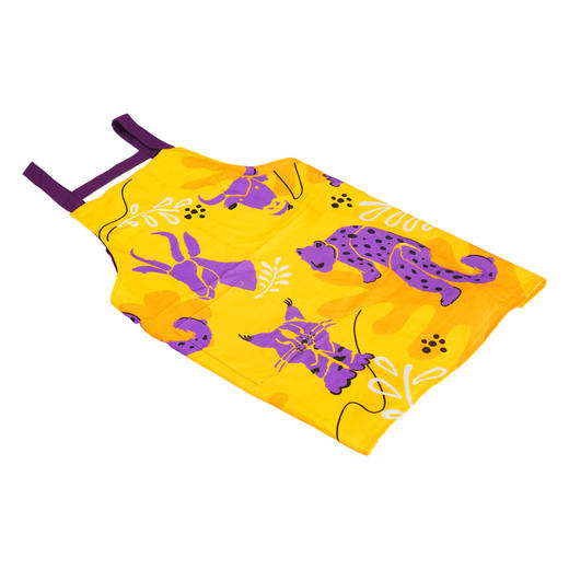 咔哒心系列棉麻印花围裙 商品图4