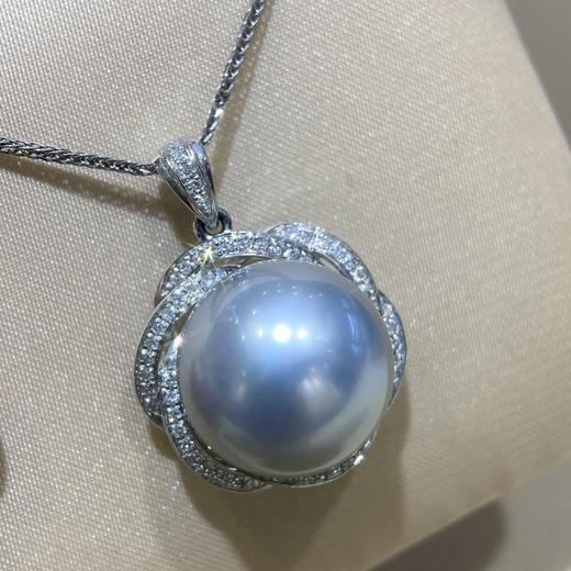 13-14mm铂金灰吊坠 商品图1