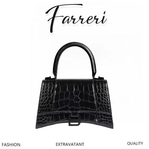 BALENCIAGA Hourglass系列沙漏包 纯黑！ 商品图0