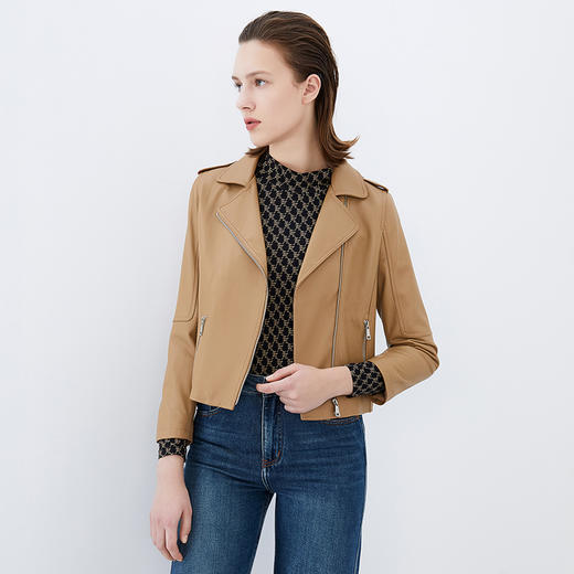 EITIE爱特爱秋季新款经典百搭帅气皮衣7593203 商品图2