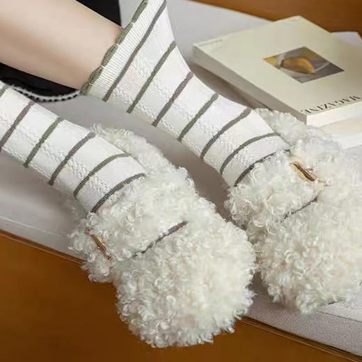 都市丽人中筒袜休闲系列暖绒绒袜子女袜子LCTDF3 商品图1