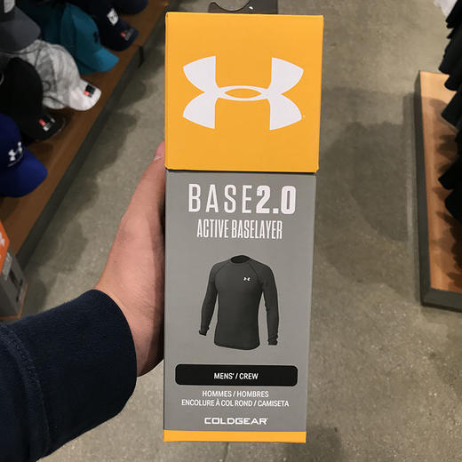 Under Armour男春秋ColdGear保暖Base2.0 3.0户外透气长袖运动T恤 商品图1
