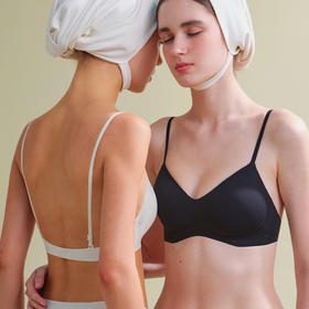 素肌良品 美背内衣2024新款夏薄小胸聚拢显大露背隐形无痕文胸u型-AMX265