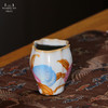 问鼎汝瓷鼎峰系列月白小佛手杯（描金三桃） 商品缩略图3
