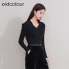 oldcolour欧珂冬季时尚新款修身大翻领长袖毛织套头衫女P420501A1 商品缩略图3