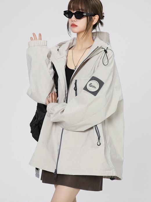 【墙裂推荐！ 户外机能冲锋衣】春秋潮牌登山休闲美式夹克，男女情侣连帽外套，高领防风防水抗皱连帽，百搭款夹克冲锋衣L 商品图2