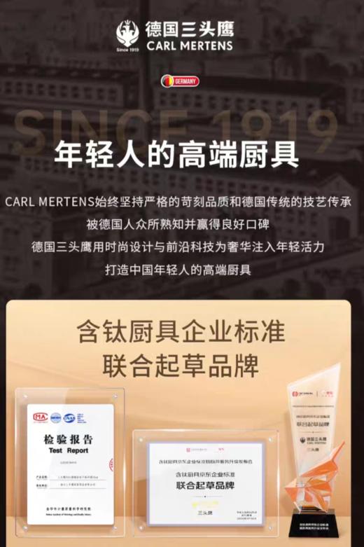 【6F】德国三头鹰纯钛无涂层不粘钛锅 商品图1