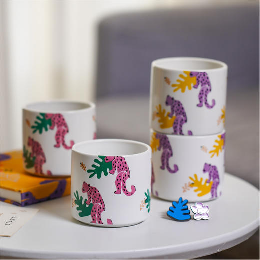 咔哒心系列印花陶瓷对杯 商品图0