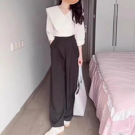 裁缝学苑AS330不对称大翻领衬衫纸样西装裤子女装套装版型图纸 商品图4