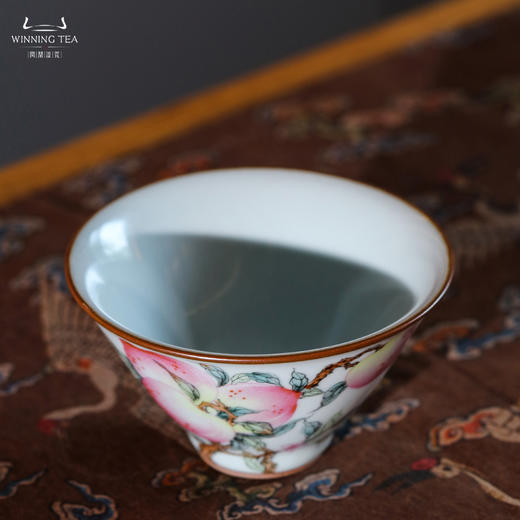 问鼎汝瓷鼎峰系列月白斗笠杯（五桃） 商品图2