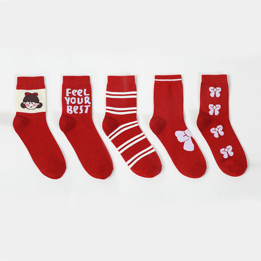 都市丽人眯雅佳中筒袜休闲系列精梳棉袜子女童袜子JCTDA5 商品图1