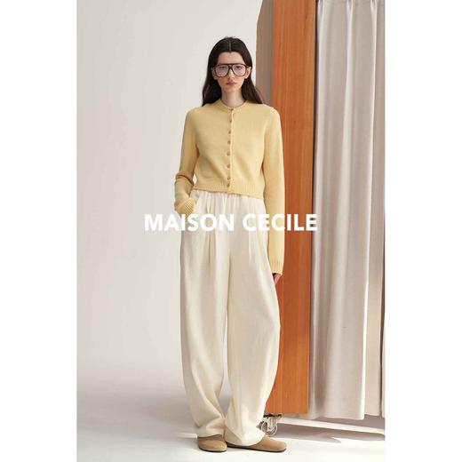 MAISON CECILE五色/羊绒密实温暖软糯显比例针织开衫 商品图2