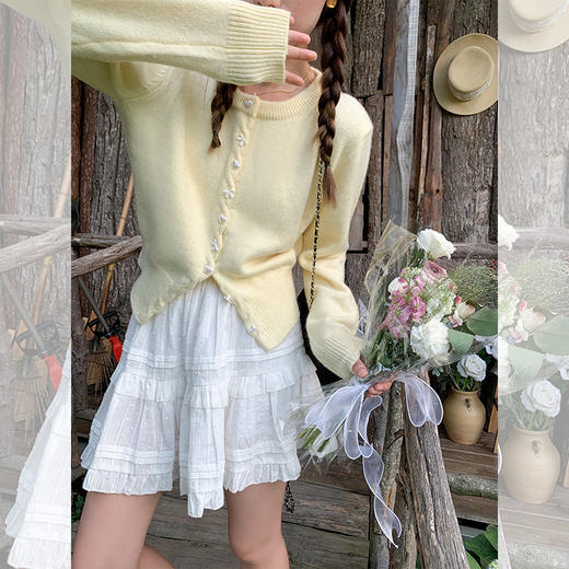 【179元任选2件】现货！韩系软糯毛织开衫 商品图1