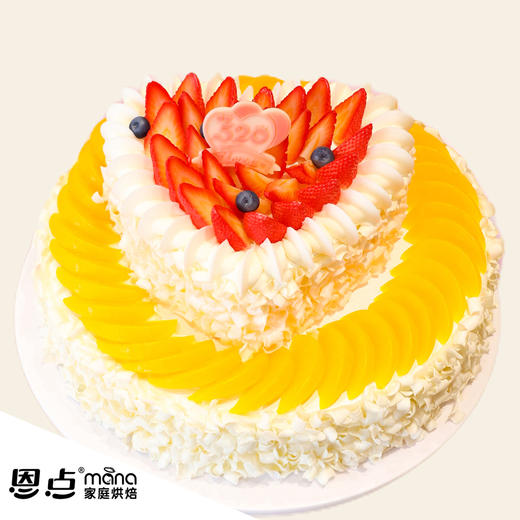 【恩点】爱意永恒|6+10|爱心双层搭配 动物奶油【自提】注：下单6个月内有效，过期将退款，请尽快到店核销 商品图0