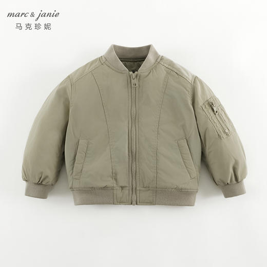 马克珍妮男童山系户外夹棉棒球服外套2024秋装新款241612 商品图2