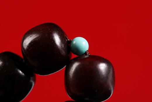 XYZT0294°小叶紫檀&老山三色瓜棱手串 商品图6