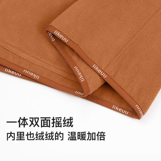 (11.11)ubras旗下likeuu男女童摇粒绒外套连帽双面穿保暖卫衣 商品图6