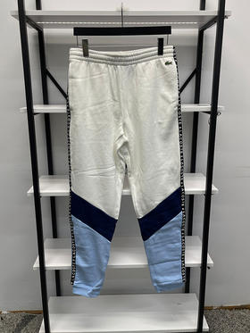 Lacoste/法国鳄鱼 男士春秋百搭加绒棉混纺束脚休闲裤卫裤XH7066