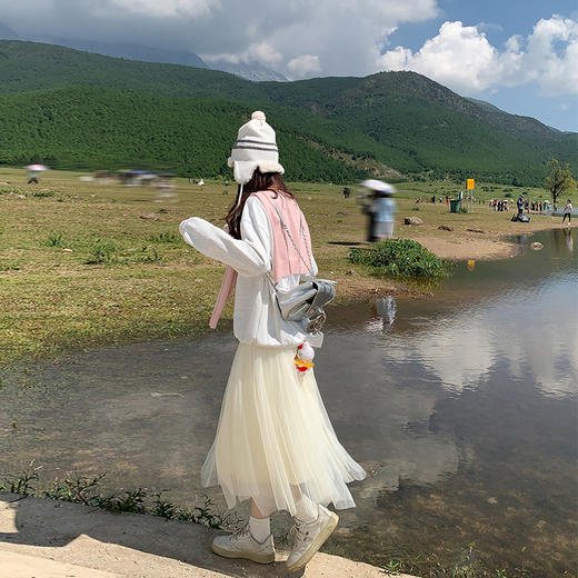 <曾小咸推荐>4.5现货秒杀 ！微信超特价！2色正反两穿网纱裙半身长裙 日常149.99 立减70 秒杀79.99！！ 商品图1