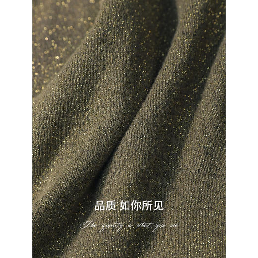 COCOBELLA轻奢细闪金葱针织半身裙女秋冬新款直筒长裙MZ0056-2 商品图4