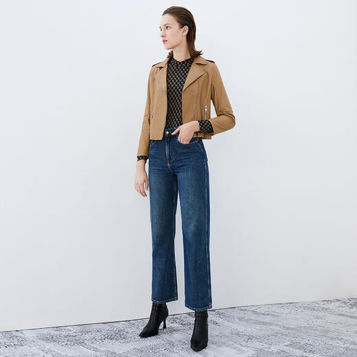 EITIE爱特爱秋季新款经典百搭帅气皮衣7593203 商品图4