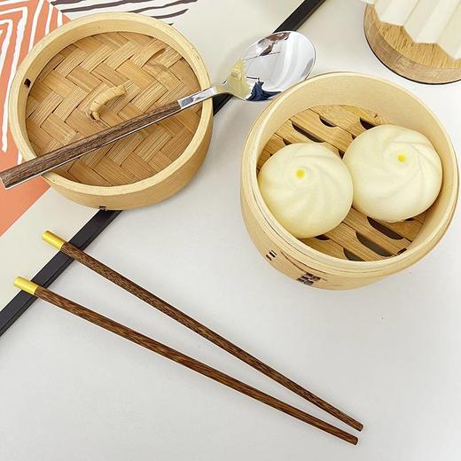 米马杂货 鸡翅木筷勺6件套 优质不锈钢材质+天然材质 无毒无味 商品图2