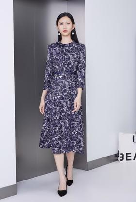 帝释青连衣裙HJ3S73