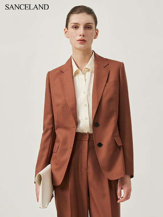 SANCELAND三石一澜绵羊毛西服 商品图2