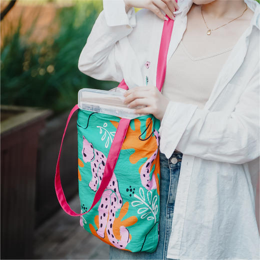 咔哒心系列棉麻印花帆布包 商品图0