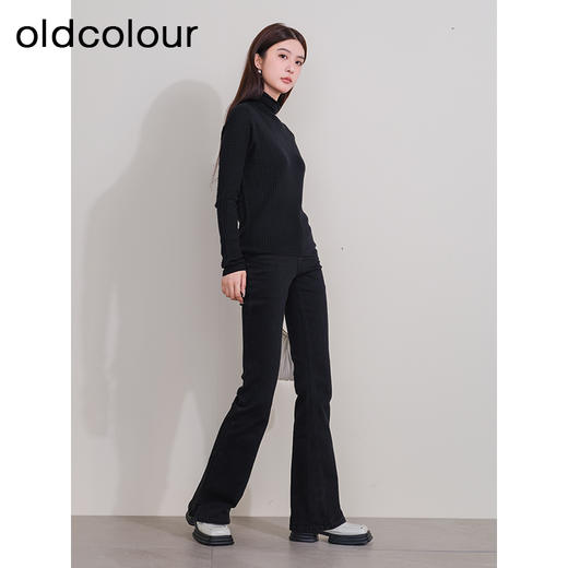 oldcolour欧珂新款时尚修身显瘦长袖毛织套头衫女P430505A1 商品图3