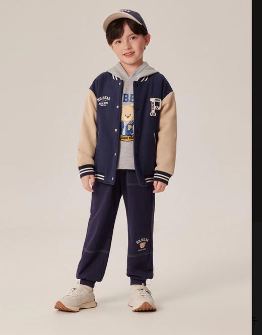 开学装备【Paw in paw】小熊童装2024年早秋新款男女童针织夹克时尚舒适保暖 商品图0