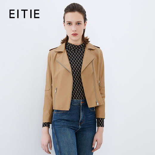 EITIE爱特爱秋季新款经典百搭帅气皮衣7593203 商品图1
